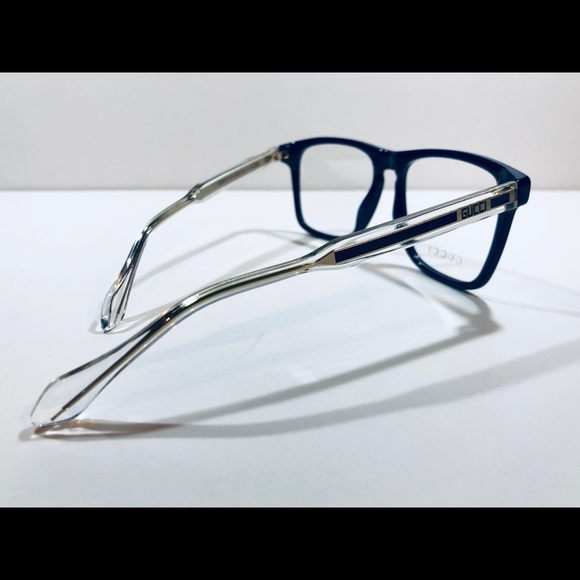 Gucci Men's Eyeglasses Blue Crystal Transparent - Picture 4 of 8